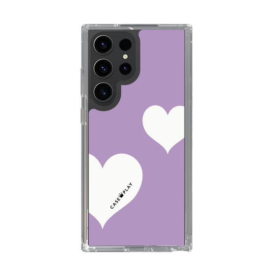 スリムプロテクションケース［ Two Hearts - Purple ］