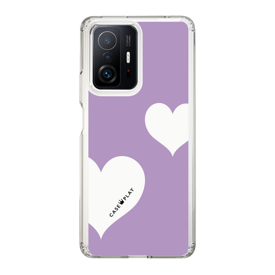 スリムプロテクションケース［ Two Hearts - Purple ］