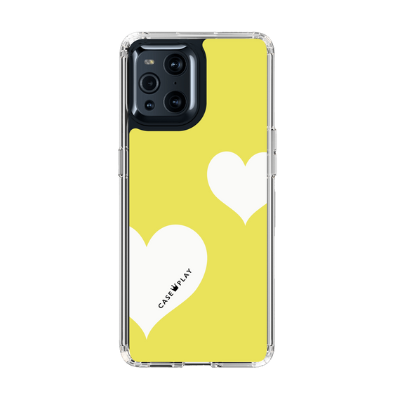 スリムプロテクションケース［ Two Hearts - Yellow ］