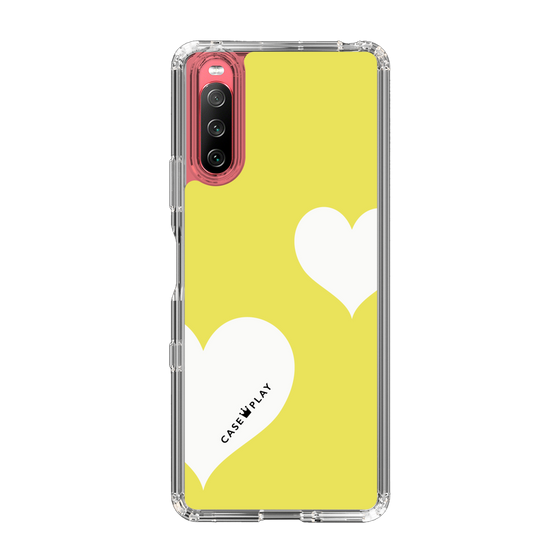 スリムプロテクションケース［ Two Hearts - Yellow ］