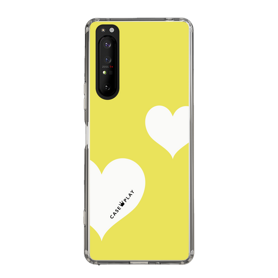スリムプロテクションケース［ Two Hearts - Yellow ］