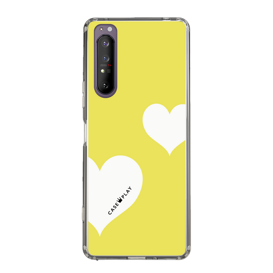 スリムプロテクションケース［ Two Hearts - Yellow ］