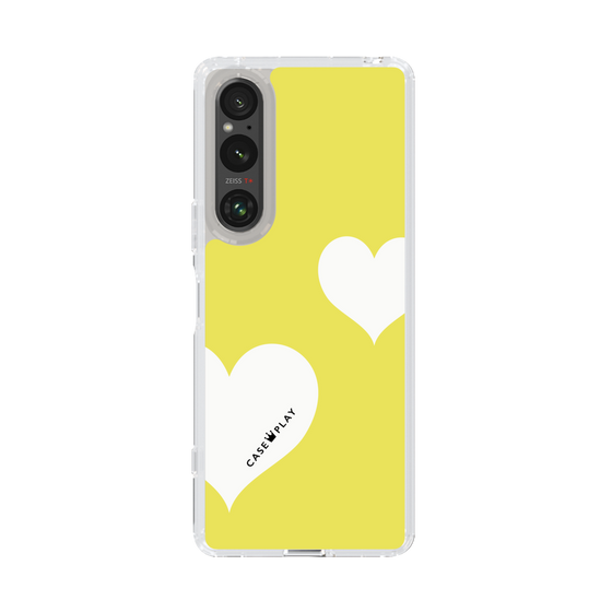 スリムプロテクションケース［ Two Hearts - Yellow ］