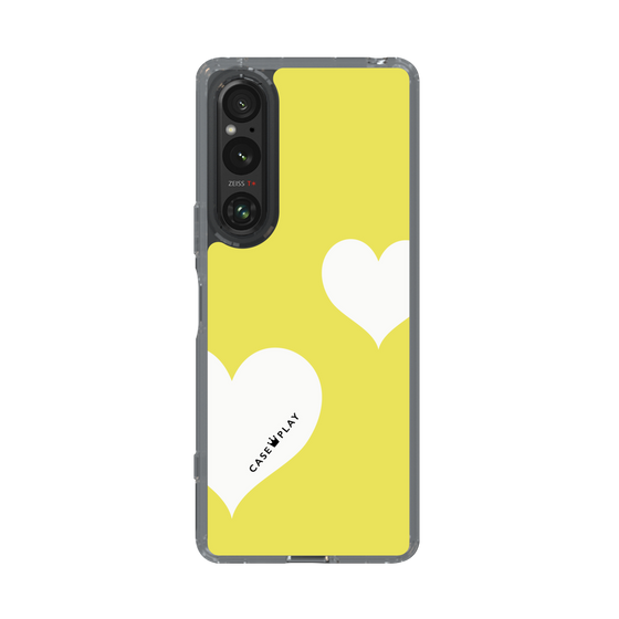 スリムプロテクションケース［ Two Hearts - Yellow ］