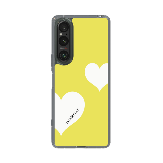スリムプロテクションケース［ Two Hearts - Yellow ］