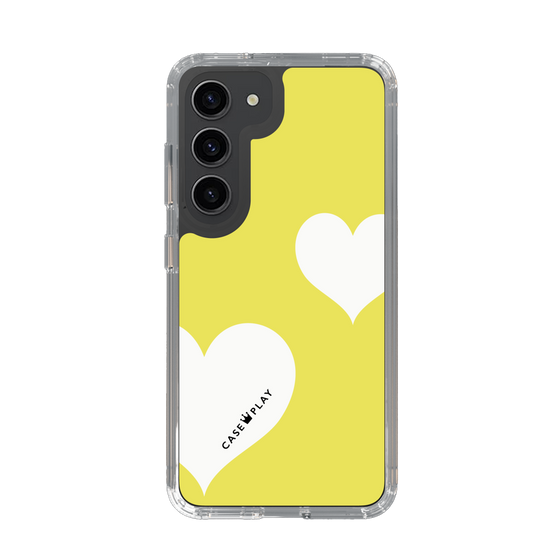 スリムプロテクションケース［ Two Hearts - Yellow ］