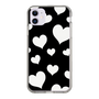 スリムプロテクションケース［ Dot Hearts - Black ］