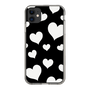 スリムプロテクションケース［ Dot Hearts - Black ］