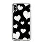 スリムプロテクションケース［ Dot Hearts - Black ］