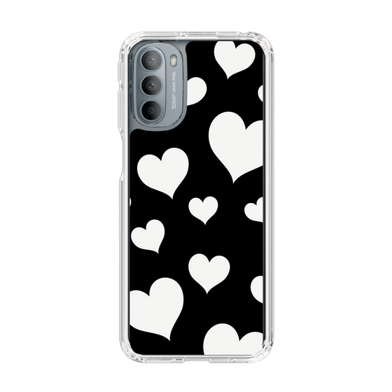 スリムプロテクションケース［ Dot Hearts - Black ］
