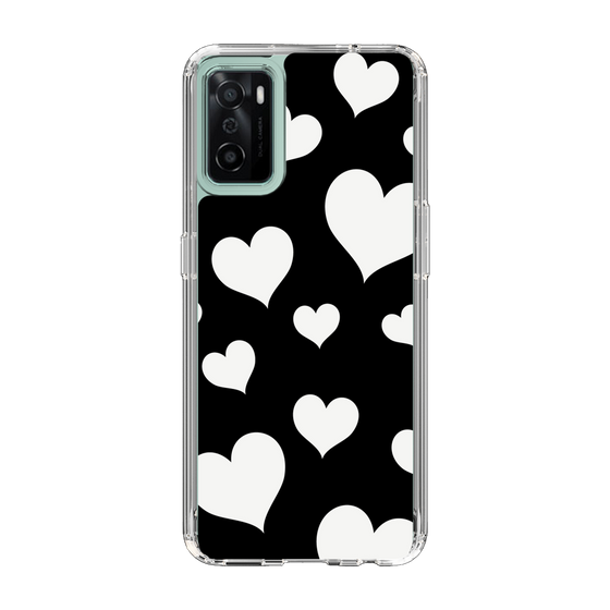 スリムプロテクションケース［ Dot Hearts - Black ］