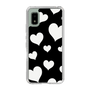 スリムプロテクションケース［ Dot Hearts - Black ］