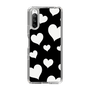 スリムプロテクションケース［ Dot Hearts - Black ］