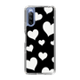スリムプロテクションケース［ Dot Hearts - Black ］