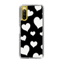 スリムプロテクションケース［ Dot Hearts - Black ］