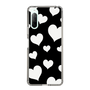 スリムプロテクションケース［ Dot Hearts - Black ］
