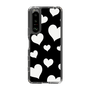 スリムプロテクションケース［ Dot Hearts - Black ］
