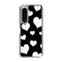 スリムプロテクションケース［ Dot Hearts - Black ］