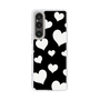 スリムプロテクションケース［ Dot Hearts - Black ］