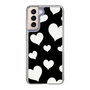 スリムプロテクションケース［ Dot Hearts - Black ］
