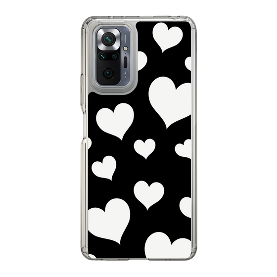 スリムプロテクションケース［ Dot Hearts - Black ］