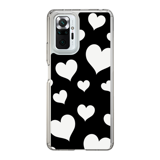 スリムプロテクションケース［ Dot Hearts - Black ］