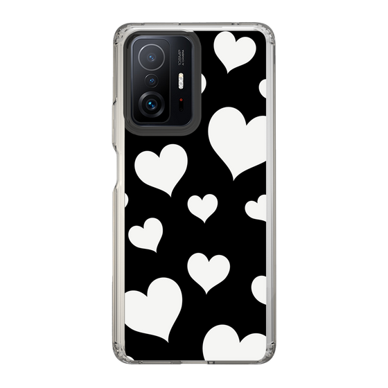 スリムプロテクションケース［ Dot Hearts - Black ］