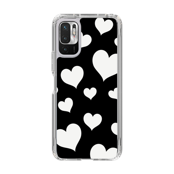 スリムプロテクションケース［ Dot Hearts - Black ］