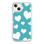 スリムプロテクションケース［ Dot Hearts - Blue ］