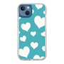 スリムプロテクションケース［ Dot Hearts - Blue ］