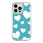 スリムプロテクションケース［ Dot Hearts - Blue ］