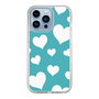 スリムプロテクションケース［ Dot Hearts - Blue ］