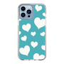 スリムプロテクションケース［ Dot Hearts - Blue ］