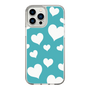 スリムプロテクションケース［ Dot Hearts - Blue ］