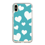 スリムプロテクションケース［ Dot Hearts - Blue ］