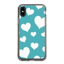 スリムプロテクションケース［ Dot Hearts - Blue ］