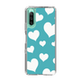 スリムプロテクションケース［ Dot Hearts - Blue ］