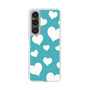 スリムプロテクションケース［ Dot Hearts - Blue ］