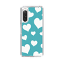 スリムプロテクションケース［ Dot Hearts - Blue ］