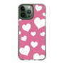 スリムプロテクションケース［ Dot Hearts - Pink ］