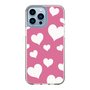 スリムプロテクションケース［ Dot Hearts - Pink ］