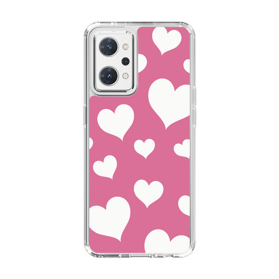 スリムプロテクションケース［ Dot Hearts - Pink ］