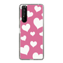 スリムプロテクションケース［ Dot Hearts - Pink ］