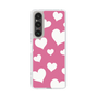 スリムプロテクションケース［ Dot Hearts - Pink ］