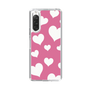 スリムプロテクションケース［ Dot Hearts - Pink ］