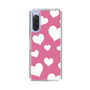 スリムプロテクションケース［ Dot Hearts - Pink ］