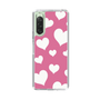 スリムプロテクションケース［ Dot Hearts - Pink ］