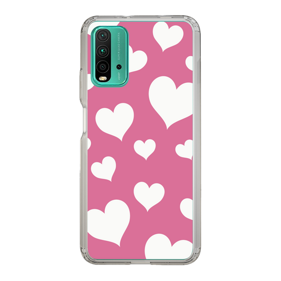 スリムプロテクションケース［ Dot Hearts - Pink ］