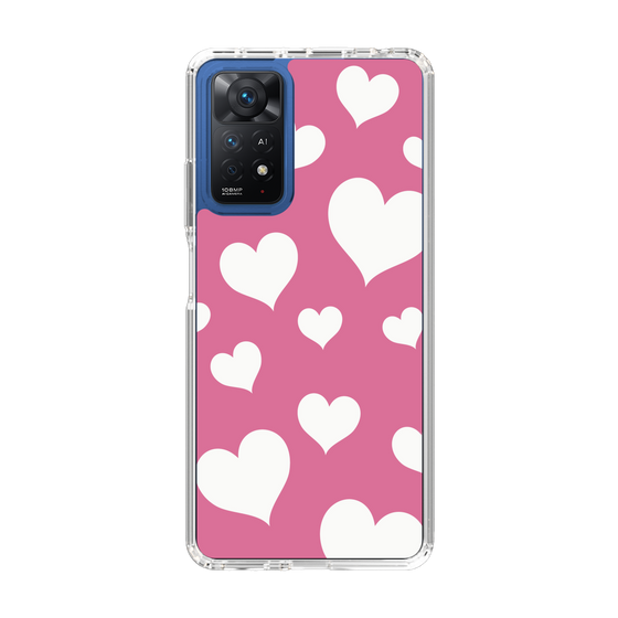 スリムプロテクションケース［ Dot Hearts - Pink ］