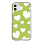 スリムプロテクションケース［ Dot Hearts - Green ］